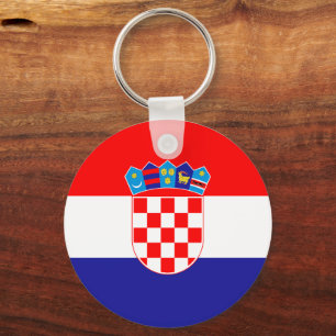 Croatia Flag Keychain – Patriotic Art Design