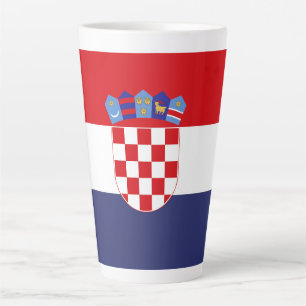 Croatia flag latte mug
