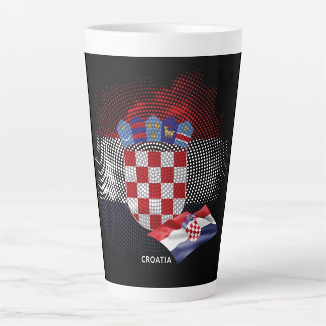 Croatia flag latte mug (Front)