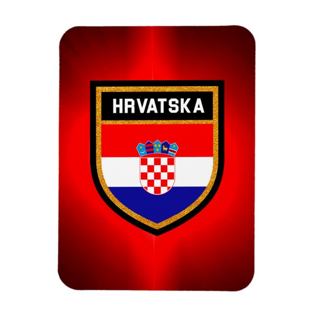 Croatia Flag Magnet (Vertical)