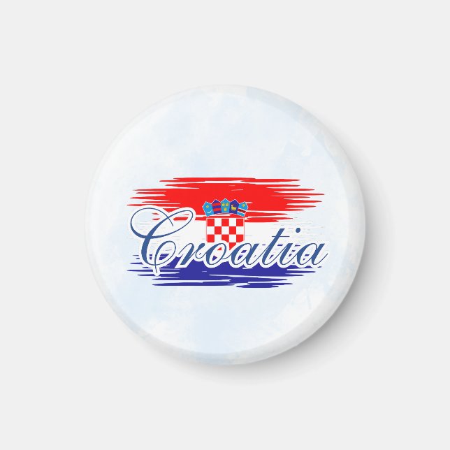  Croatia flag map Magnet (Front)