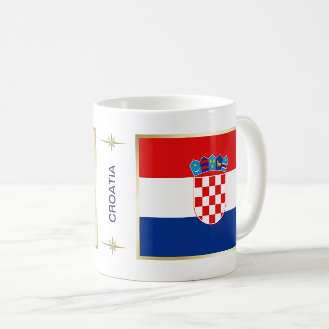 Croatia Flag + Map Mug (Front Right)