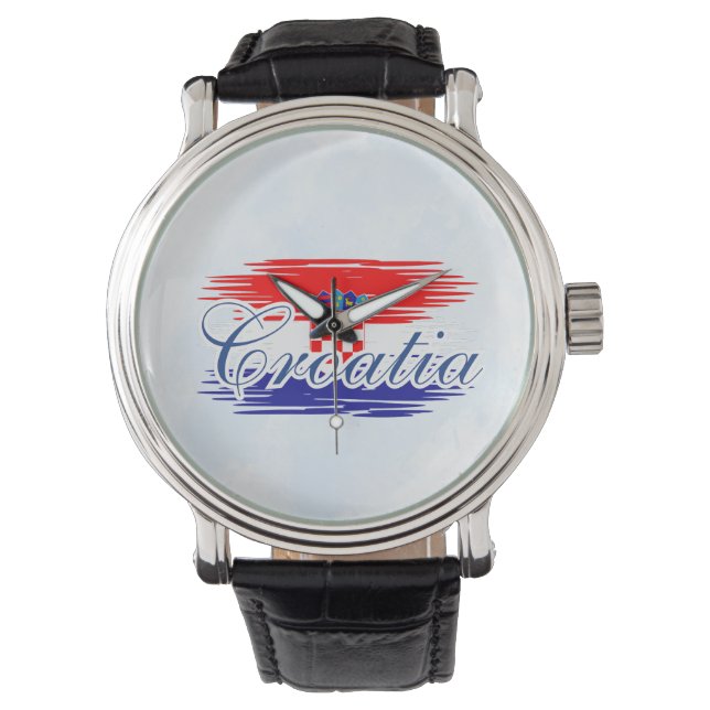  Croatia flag map Watch (Front)