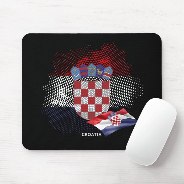 Croatia flag mouse pad (With Mouse)