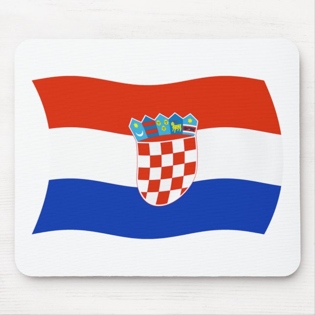 Croatia Flag Mousepad (Front)