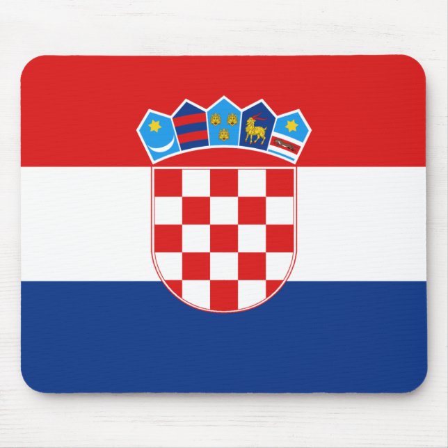 Croatia Flag Mousepad (Front)