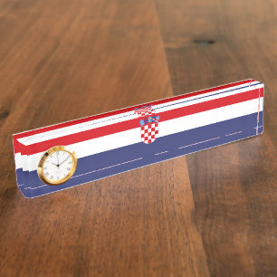 Croatia flag nameplate