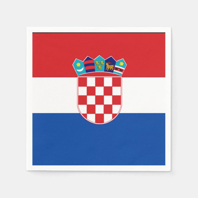 Croatia Flag Napkin (Front)