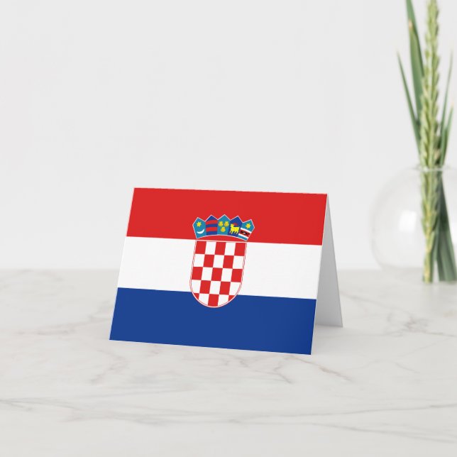 Croatia Flag Notecard (Front)