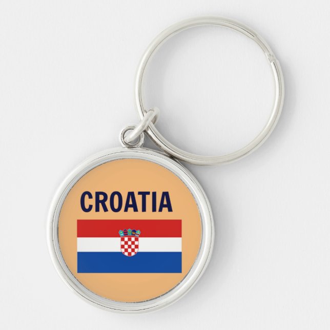 Croatia - Flag of Croatia, Key Ring (Front)