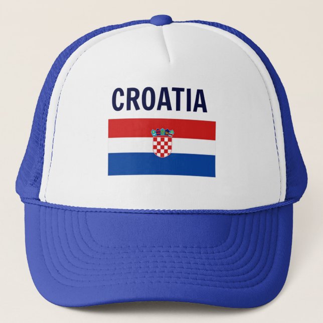 Croatia - Flag of Croatia Trucker Hat (Front)
