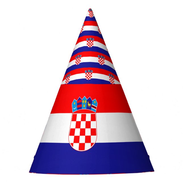Croatia Flag Party Hat (Front)