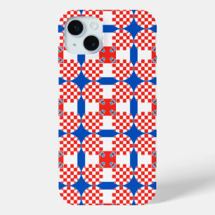 Croatia flag pattern iPhone 15 mini case