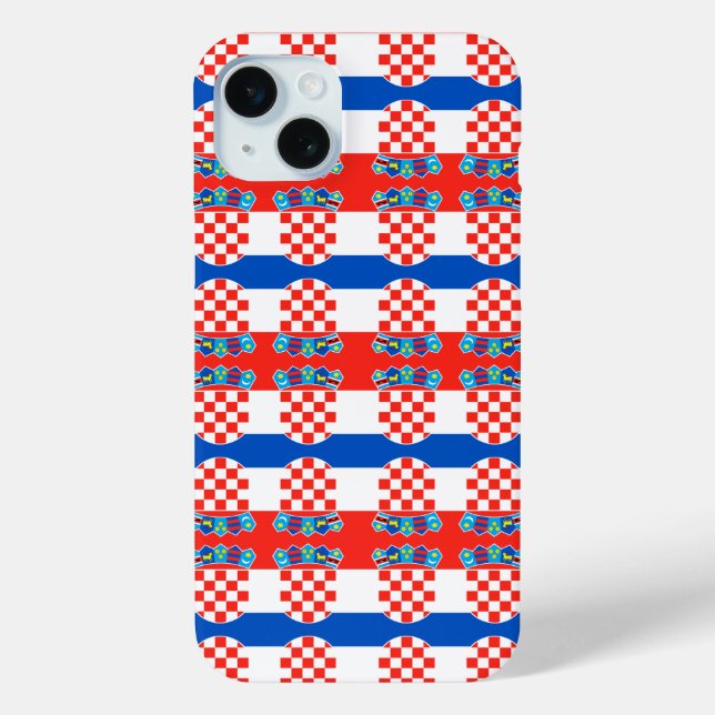 Croatia flag pattern Case-Mate iPhone case (Back)