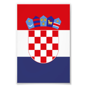 Croatia flag photo print