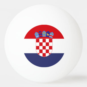 Croatia flag ping pong ball