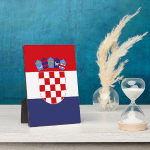 Croatia flag plaque