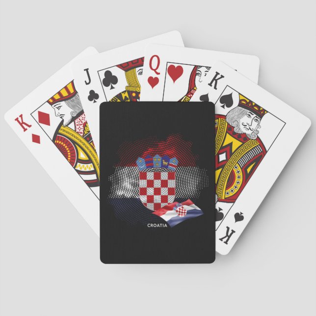 Croatia flag playing cards (Back)