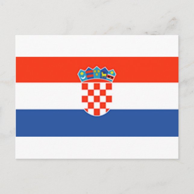 Croatia Flag Postcard (Front)