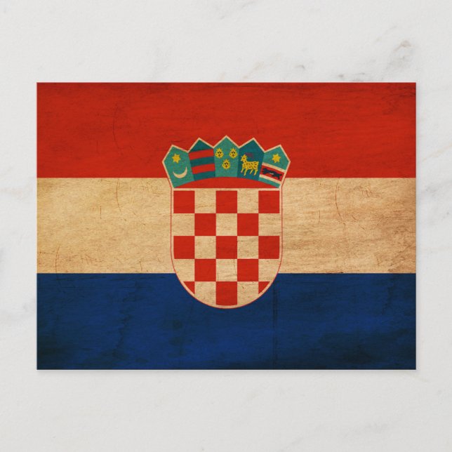 Croatia Flag Postcard (Front)