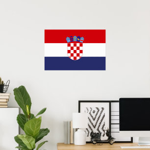 Croatia flag poster