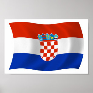 Croatia Flag Poster Print