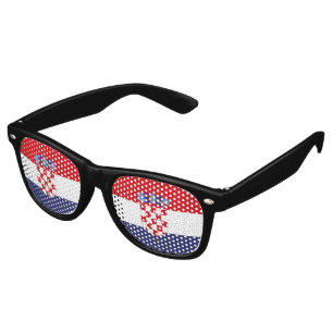 Croatia flag retro sunglasses