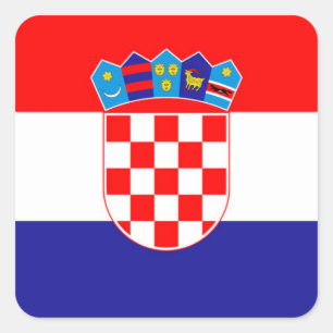 Croatia Flag Square Sticker