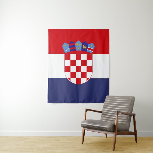 Croatia flag tapestry (In Situ)