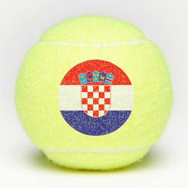 Croatia Flag Tennis Balls (Front)