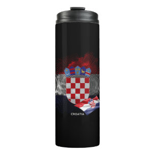 Croatia flag thermal tumbler