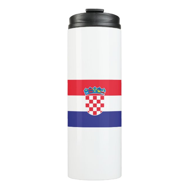 Croatia Flag Thermal Tumbler (Front)