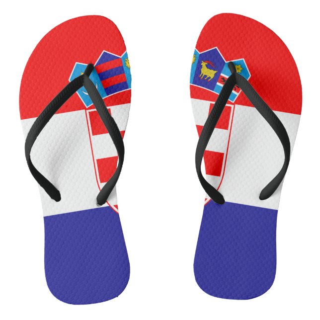 Croatia flag thongs (Footbed)