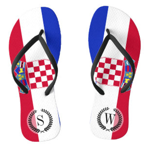 Croatia Flag Thongs