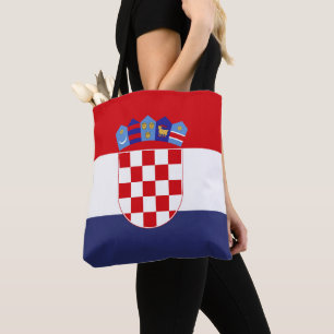 Croatia flag tote bag