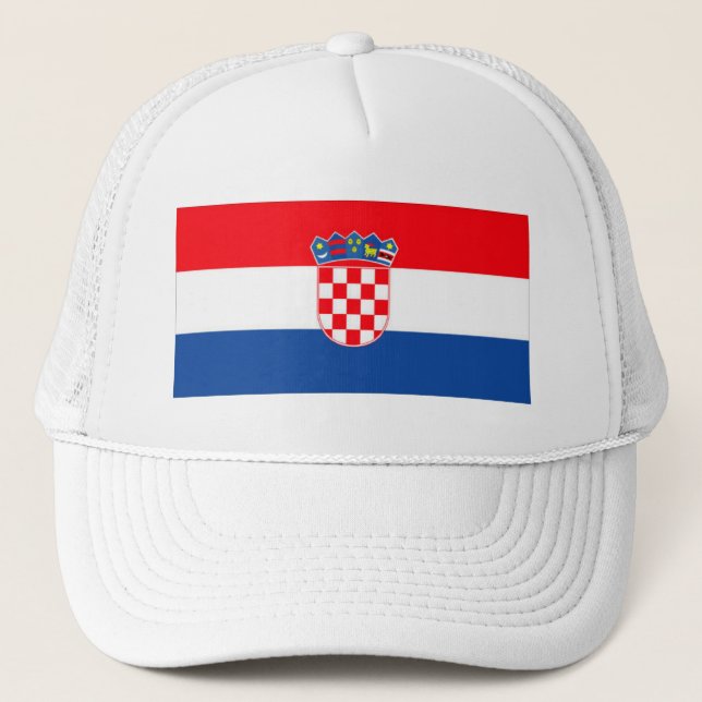 CROATIA FLAG TRUCKER HAT (Front)
