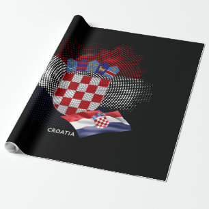 Croatia flag wrapping paper