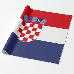Croatia flag wrapping paper