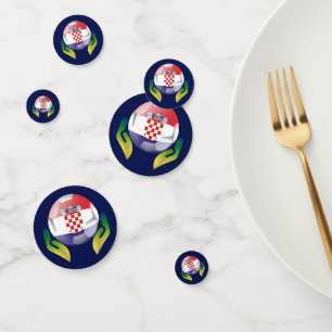 Croatia football in protected hands    confetti