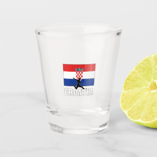 Croatia Football Soccer National Team Shot Glass