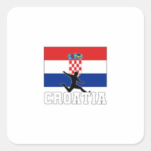 Croatia Football Soccer National Team Square Sticker