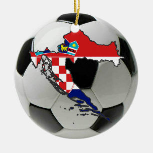 Croatia football soccer ornament
