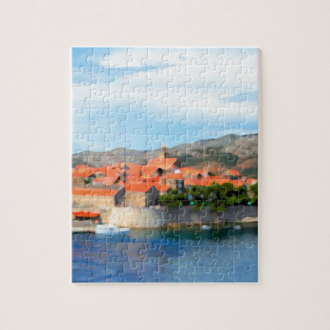 Croatia Harbour Jigsaw Puzzle (Vertical)