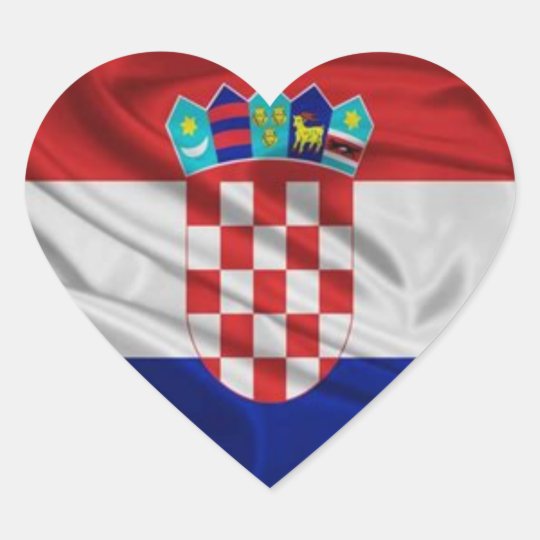 CROATIA HEART STICKER | Zazzle.com.au
