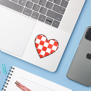 Croatia Heart Sticker – Patriotic