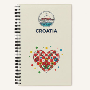 Croatia Heritage & Licitara Heart Photo Archive Notebook