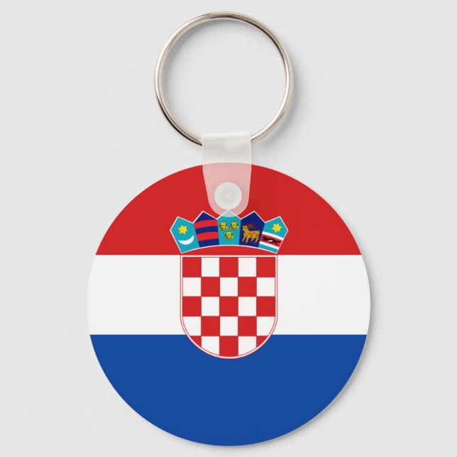 Croatia High quality Flag Key Ring (Front)