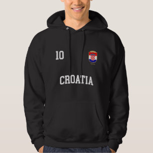 Croatia Hoodie 10 Croatian Flag Soccer Team Footba