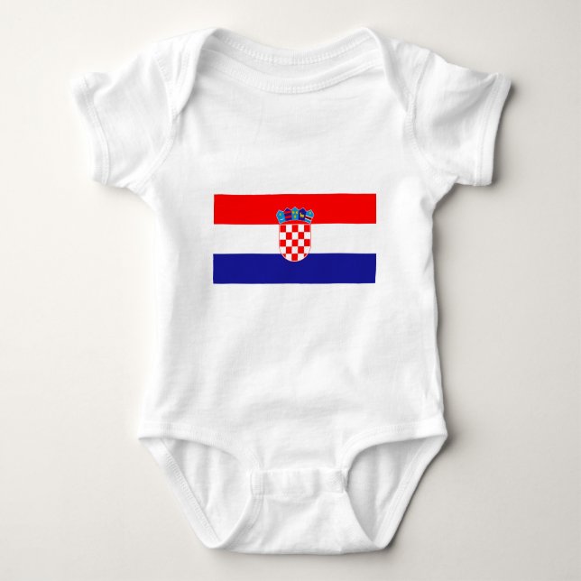 Croatia Hrvatska Baby Bodysuit (Front)