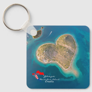 Croatia   Hrvatska   Galešnjak, Heart Love Island  Key Ring